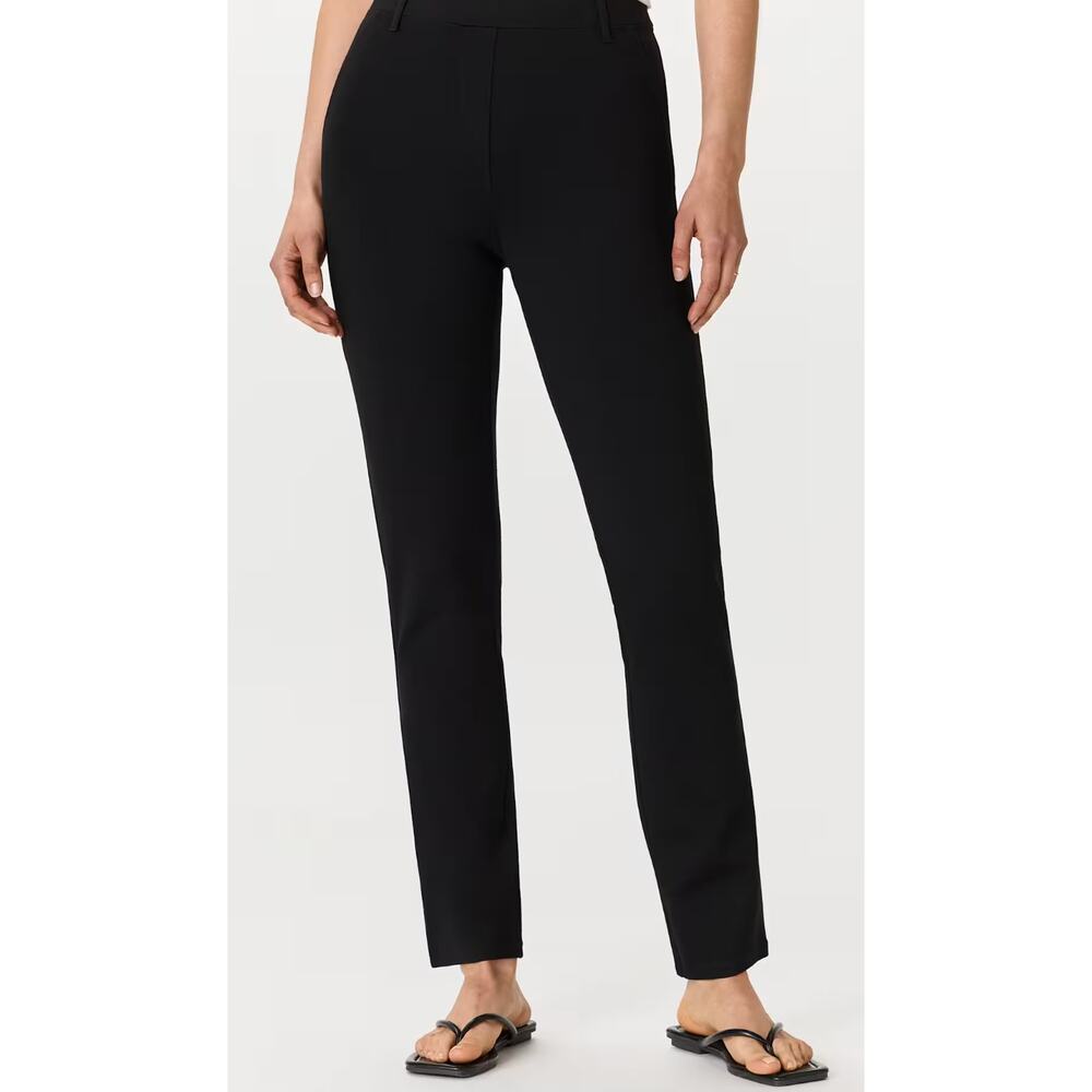 Quince Ultra Stretch Ponte Straight Leg Pants Black XL NWT